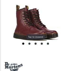Dr Martens Women's Zavala Combat Boot US 8 Cherry Red